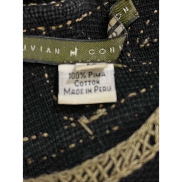 Peruvian Connection 100% Pima Cotton MIDI Sleeveless Dress Sz M Preowned - Picture 5 of 5